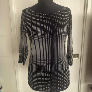 Mexx size 8 blouse - black & white striped. Great condition smoke/pet free home